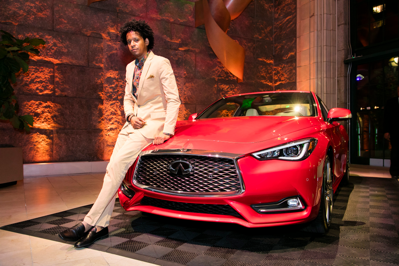 Chef Roblé Ali and the Infiniti Q60Derrick Davis